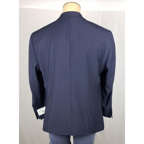 Calvin Klein Blazer Mens 46 Regular Navy Blue X Slim Fit Infinite Stretch Wool - Picture 2 of 16